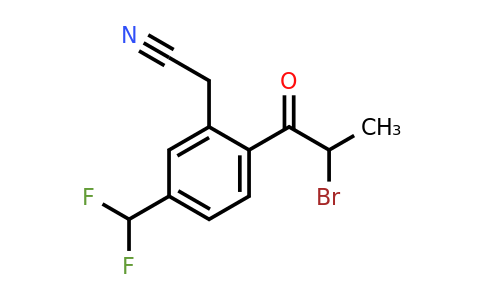1804040-30-9 | 2-(2-Bromopropanoyl)-5-(difluoromethyl)phenylacetonitrile