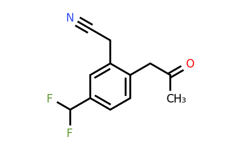 1804040-49-0 | 5-(Difluoromethyl)-2-(2-oxopropyl)phenylacetonitrile