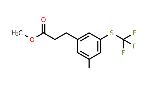 1804040-59-2 | Methyl 3-(3-iodo-5-(trifluoromethylthio)phenyl)propanoate