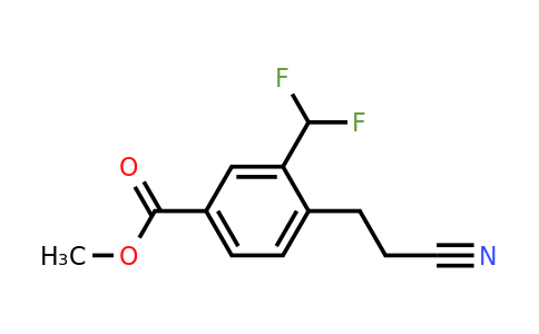 1804040-79-6 | Methyl 4-(2-cyanoethyl)-3-(difluoromethyl)benzoate