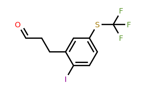 1804040-85-4 | 3-(2-Iodo-5-(trifluoromethylthio)phenyl)propanal