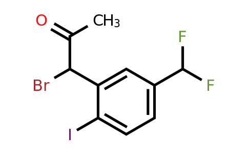 1804040-99-0 | 1-Bromo-1-(5-(difluoromethyl)-2-iodophenyl)propan-2-one