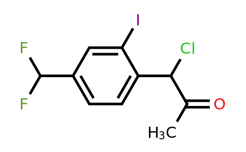 1804041-12-0 | 1-Chloro-1-(4-(difluoromethyl)-2-iodophenyl)propan-2-one