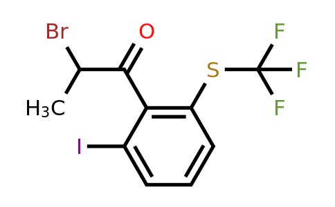 1804041-19-7 | 2-Bromo-1-(2-iodo-6-(trifluoromethylthio)phenyl)propan-1-one