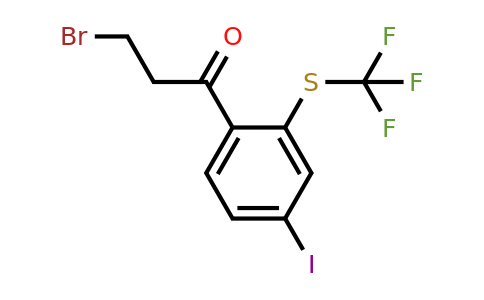 1804041-37-9 | 3-Bromo-1-(4-iodo-2-(trifluoromethylthio)phenyl)propan-1-one