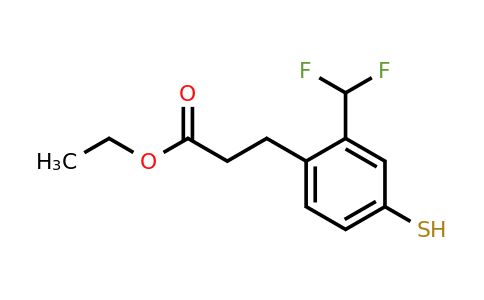 1804041-48-2 | Ethyl 2-(difluoromethyl)-4-mercaptophenylpropanoate