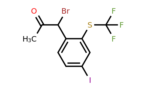 1804041-64-2 | 1-Bromo-1-(4-iodo-2-(trifluoromethylthio)phenyl)propan-2-one