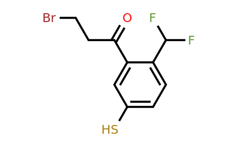 1804041-77-7 | 3-Bromo-1-(2-(difluoromethyl)-5-mercaptophenyl)propan-1-one