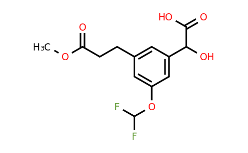 1804041-82-4 | 3-(Difluoromethoxy)-5-(3-methoxy-3-oxopropyl)mandelic acid