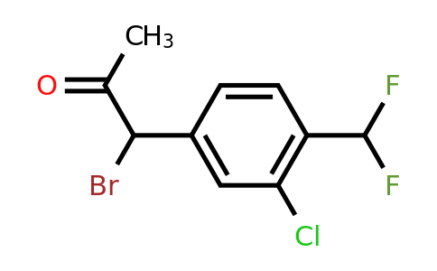 1804041-90-4 | 1-Bromo-1-(3-chloro-4-(difluoromethyl)phenyl)propan-2-one