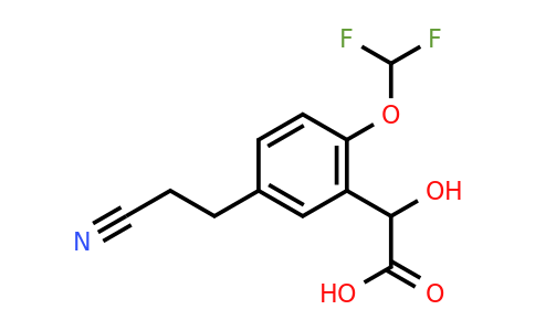 1804041-93-7 | 5-(2-Cyanoethyl)-2-(difluoromethoxy)mandelic acid
