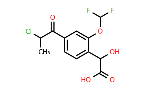 1804042-30-5 | 4-(2-Chloropropanoyl)-2-(difluoromethoxy)mandelic acid