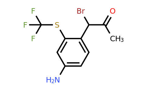 1804043-64-8 | 1-(4-Amino-2-(trifluoromethylthio)phenyl)-1-bromopropan-2-one