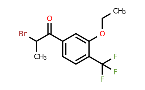 1804043-91-1 | 2-Bromo-1-(3-ethoxy-4-(trifluoromethyl)phenyl)propan-1-one