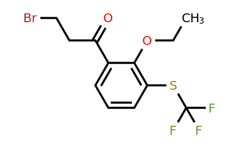 1804044-03-8 | 3-Bromo-1-(2-ethoxy-3-(trifluoromethylthio)phenyl)propan-1-one