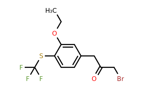 1804044-23-2 | 1-Bromo-3-(3-ethoxy-4-(trifluoromethylthio)phenyl)propan-2-one