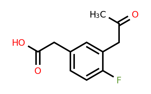 1804045-50-8 | 4-Fluoro-3-(2-oxopropyl)phenylacetic acid