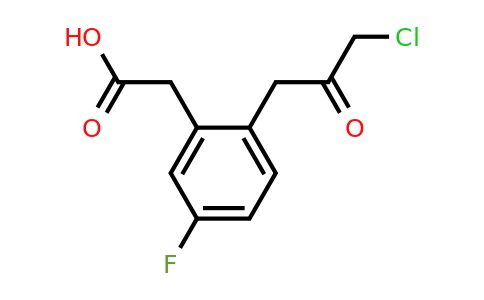 1804045-76-8 | 2-(3-Chloro-2-oxopropyl)-5-fluorophenylacetic acid