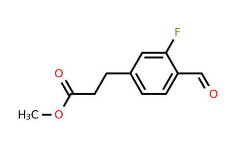 1804046-28-3 | Methyl 3-fluoro-4-formylphenylpropanoate