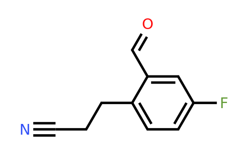 1804046-40-9 | 4-Fluoro-2-formylphenylpropanenitrile