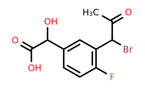 1804046-83-0 | 3-(1-Bromo-2-oxopropyl)-4-fluoromandelic acid