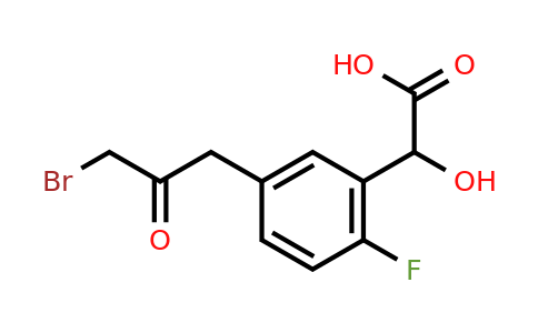1804046-95-4 | 5-(3-Bromo-2-oxopropyl)-2-fluoromandelic acid