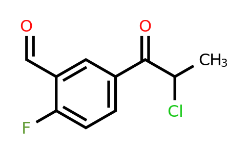1804047-14-0 | 5-(2-Chloropropanoyl)-2-fluorobenzaldehyde