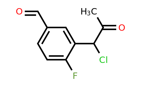 3-(1-Chloro-2-oxopropyl)-4-fluorobenzaldehyde