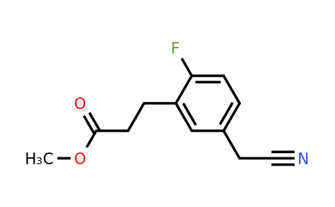 1804047-45-7 | Methyl 3-(5-(cyanomethyl)-2-fluorophenyl)propanoate