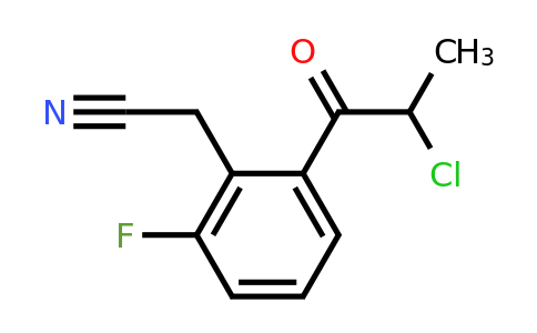 1804048-23-4 | 2-(2-Chloropropanoyl)-6-fluorophenylacetonitrile