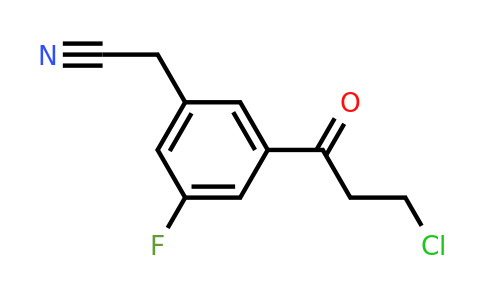 1804048-31-4 | 3-(3-Chloropropanoyl)-5-fluorophenylacetonitrile