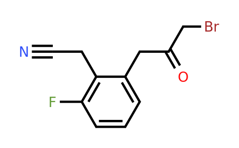 1804048-42-7 | 2-(3-Bromo-2-oxopropyl)-6-fluorophenylacetonitrile