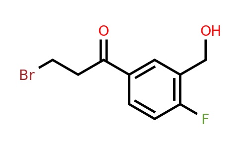 1804048-43-8 | 3-Bromo-1-(4-fluoro-3-(hydroxymethyl)phenyl)propan-1-one