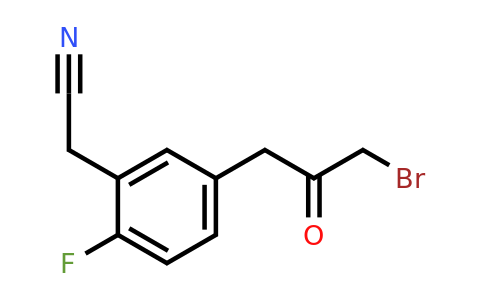 1804048-49-4 | 5-(3-Bromo-2-oxopropyl)-2-fluorophenylacetonitrile