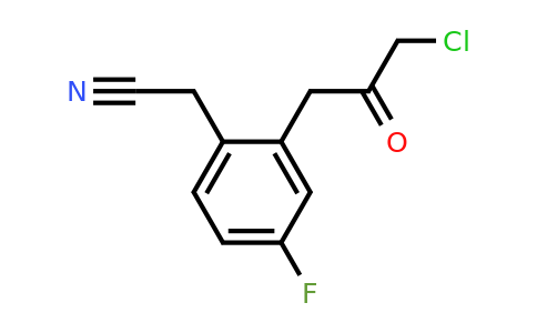 1804048-63-2 | 2-(3-Chloro-2-oxopropyl)-4-fluorophenylacetonitrile