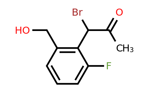 1804048-97-2 | 1-Bromo-1-(2-fluoro-6-(hydroxymethyl)phenyl)propan-2-one