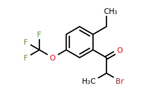 1804049-60-2 | 2-Bromo-1-(2-ethyl-5-(trifluoromethoxy)phenyl)propan-1-one