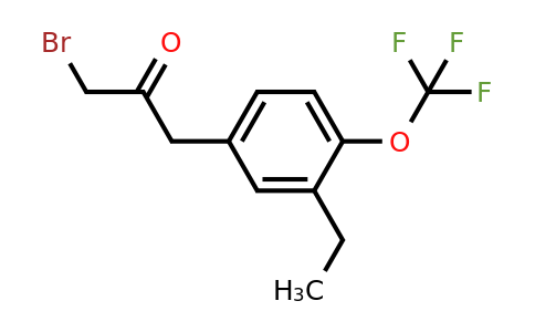 1804049-89-5 | 1-Bromo-3-(3-ethyl-4-(trifluoromethoxy)phenyl)propan-2-one