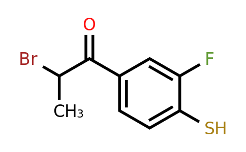 1804050-34-7 | 2-Bromo-1-(3-fluoro-4-mercaptophenyl)propan-1-one