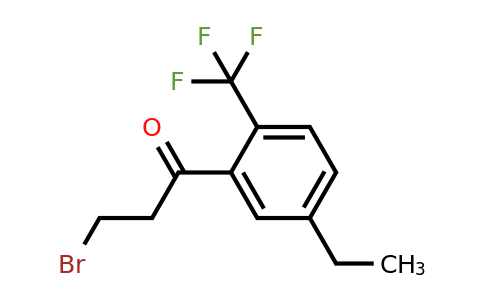 1804050-64-3 | 3-Bromo-1-(5-ethyl-2-(trifluoromethyl)phenyl)propan-1-one