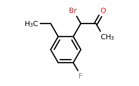 1804050-99-4 | 1-Bromo-1-(2-ethyl-5-fluorophenyl)propan-2-one