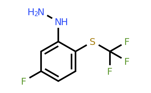 1804051-90-8 | 1-(5-Fluoro-2-(trifluoromethylthio)phenyl)hydrazine
