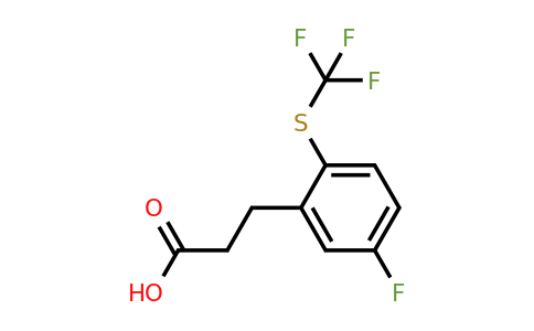 1804051-95-3 | 3-(5-Fluoro-2-(trifluoromethylthio)phenyl)propanoic acid
