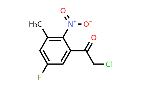 1804052-26-3 | 5'-Fluoro-3'-methyl-2'-nitrophenacyl chloride