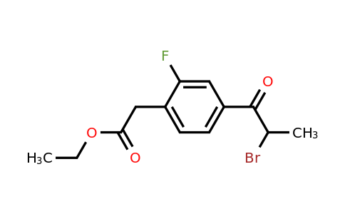 1804052-70-7 | Ethyl 4-(2-bromopropanoyl)-2-fluorophenylacetate