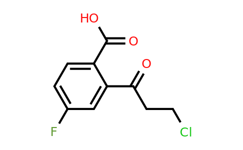 1804053-45-9 | 2-(3-Chloropropanoyl)-4-fluorobenzoic acid