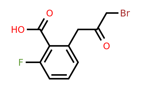 1804053-66-4 | 2-(3-Bromo-2-oxopropyl)-6-fluorobenzoic acid
