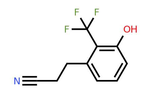 1804055-78-4 | 3-(3-Hydroxy-2-(trifluoromethyl)phenyl)propanenitrile
