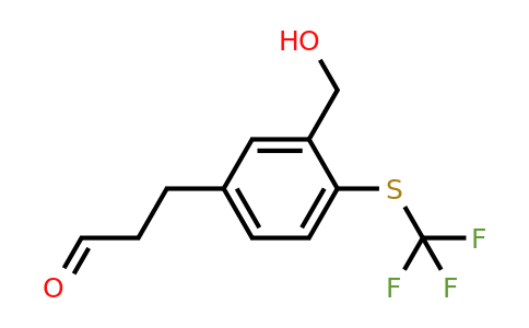 1804059-84-4 | 5-(3-Oxopropyl)-2-(trifluoromethylthio)benzylalcohol
