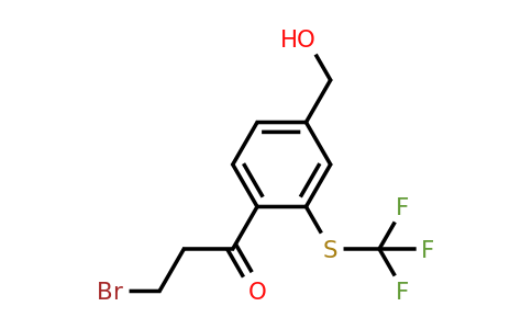 1804059-97-9 | 4-(3-Bromopropanoyl)-3-(trifluoromethylthio)benzylalcohol